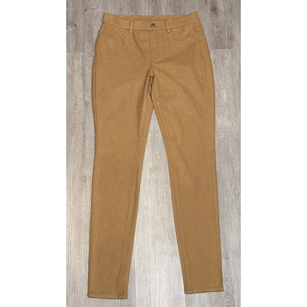 Uniqlo Heattech Ultra Stretch Leggings Pants Camel Tan Brown Skinny Womens Sz M